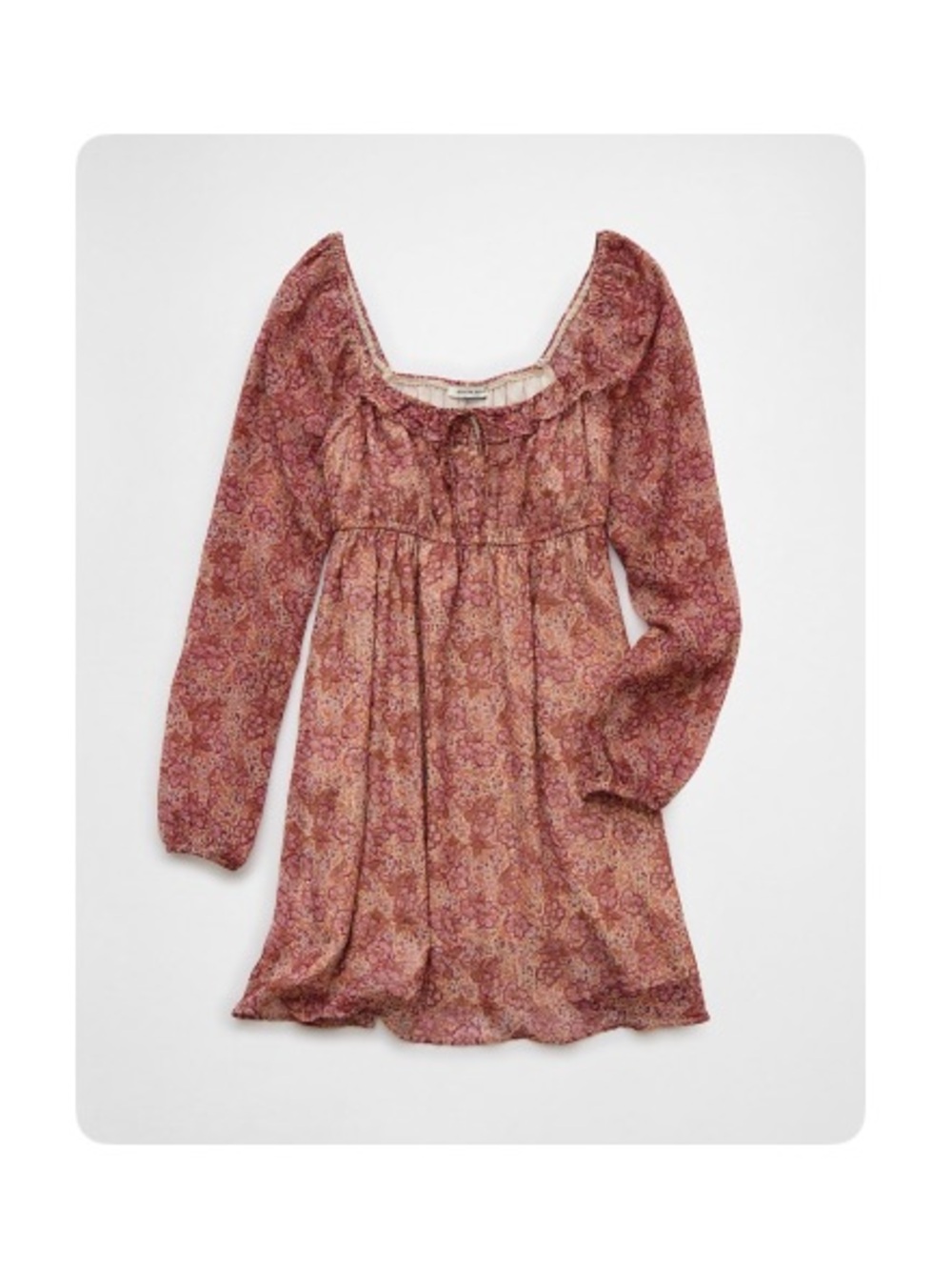 American Eagle Chiffon Babydoll Mini Dress